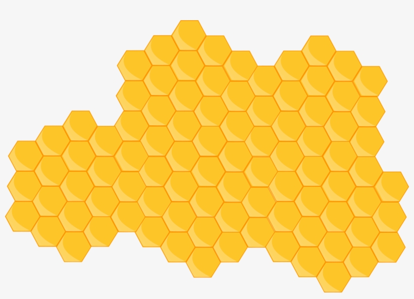 Free Image On Pixabay Hive Bee Hexagon - Colmena De Abejas Png, transparent png download