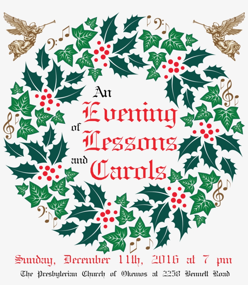 Lessons Carols Graphic - Christmas Music, transparent png download
