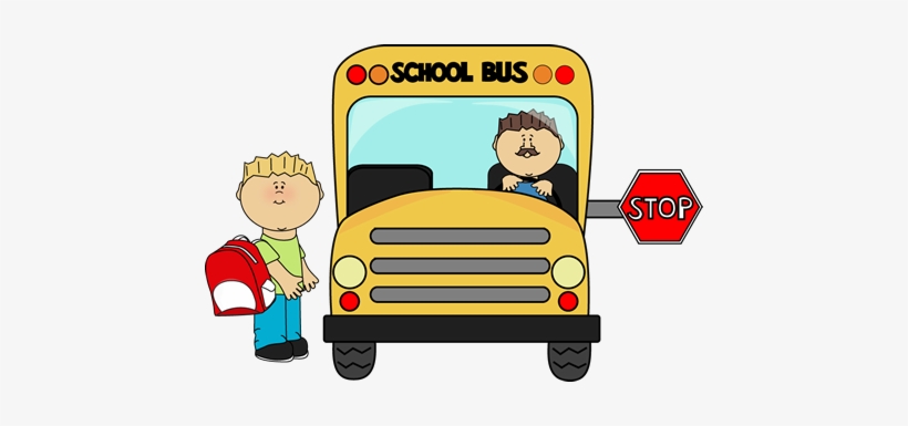 Child Waiting For School Bus - Getting On The Bus Clipart, transparent png download
