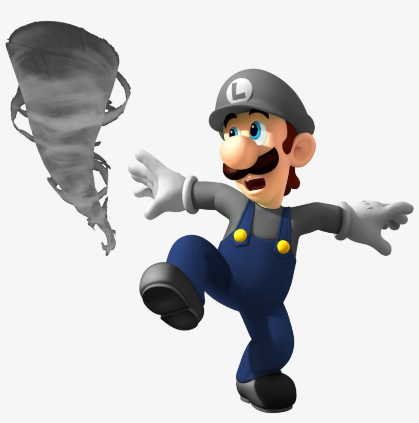 Tornado Luigi 1 - Luigi Mario, transparent png download