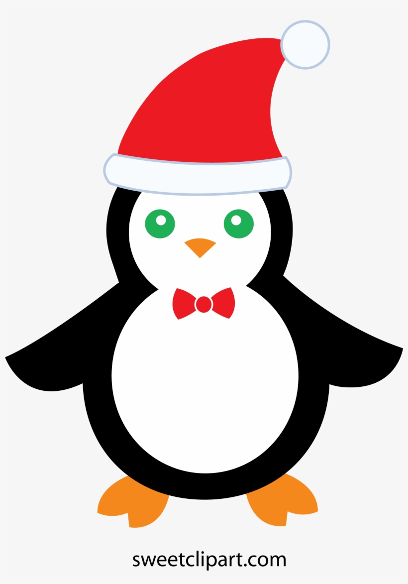 Cute Christmas Penguin - Adã©lie Penguin, transparent png download