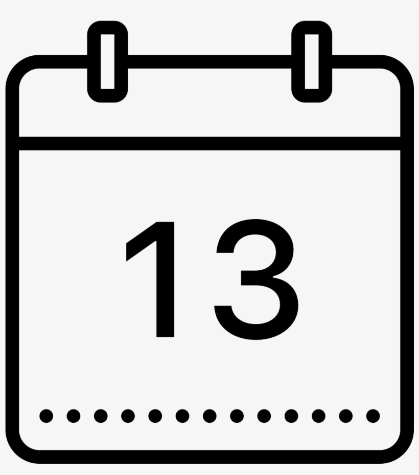 The Image Is Of A Notepad Or Calendar With The Number - Icono Png Calendario, transparent png download