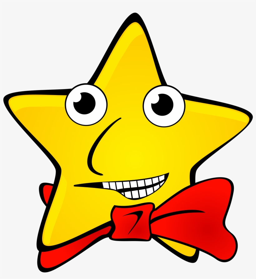 Star, Face, Party, Funny, Bow Tie, Tie - Funny Pictures Of Stars, transparent png download
