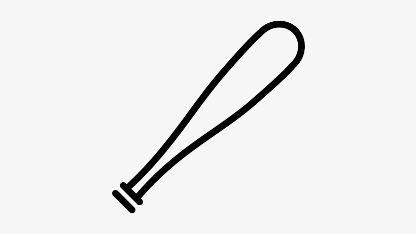 Inclined Baseball Bat Vector - ネックストラップ ブラック, transparent png download