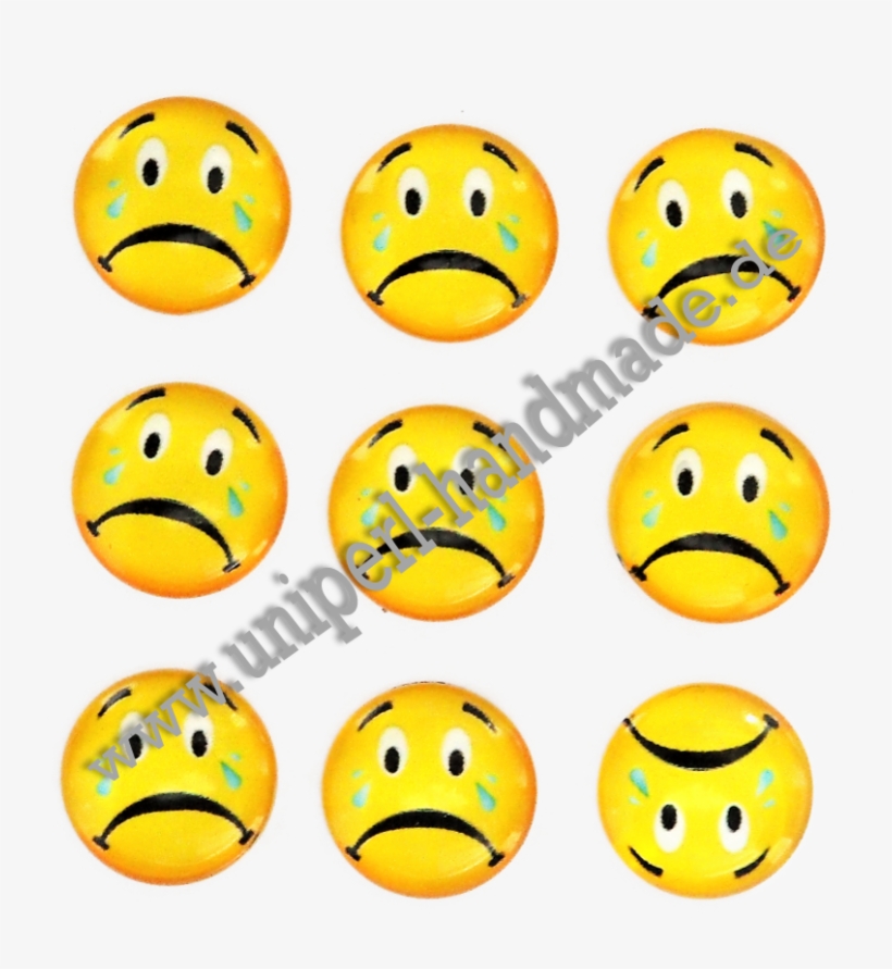 Emoji Cabochon, 14 Mm, Crying Face - Face, transparent png download