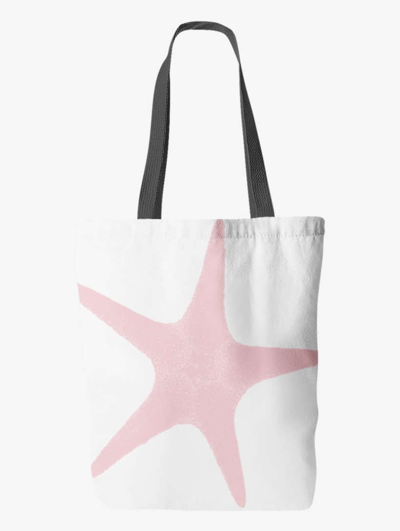 Barely Pink Starfish Tote Bag - Tote Bag, transparent png download