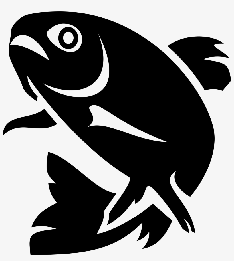 Graphic Black And White Stock Trout Big Image Png - Trout Clip Art Png, transparent png download