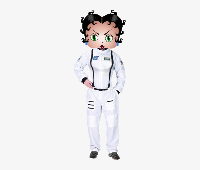 Betty Boop Astronaut Photo Bettyboopastronaut - Adult Astronaut Suit In White - Size Small, transparent png download