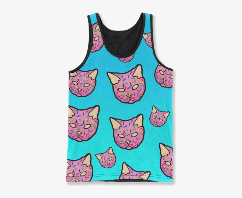 Donut Kitty - Clint Nes - Unisex Tank / Sublimation / Xs, transparent png download