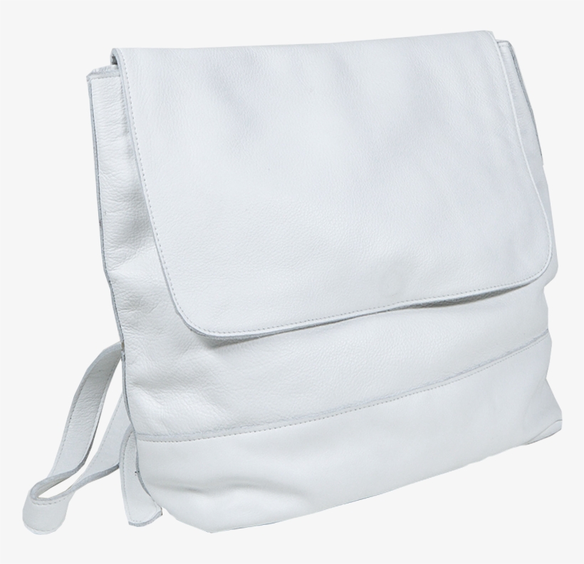 Room Backpack In White Leather - Shoulder Bag, transparent png download
