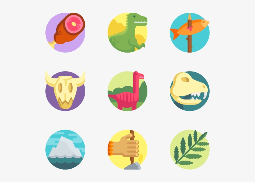 Prehistoric 50 Icons - Education Icon Png Color, transparent png download