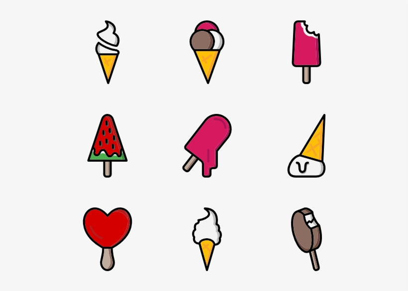 Ice Cream 30 Icons - Free Ice Cream Icon, transparent png download