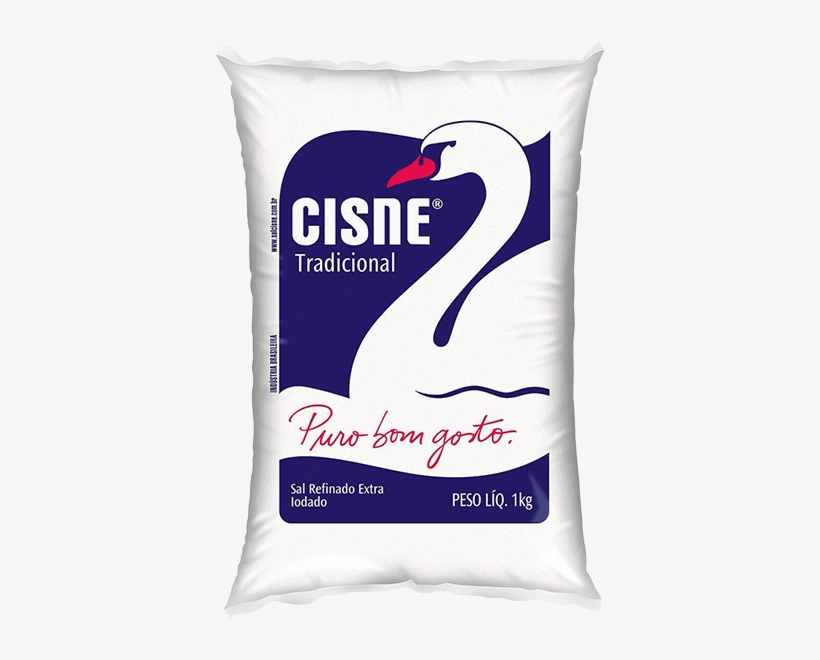 Sal Refinado Cisne Tradicional 1kg - Sal Cisne, transparent png download