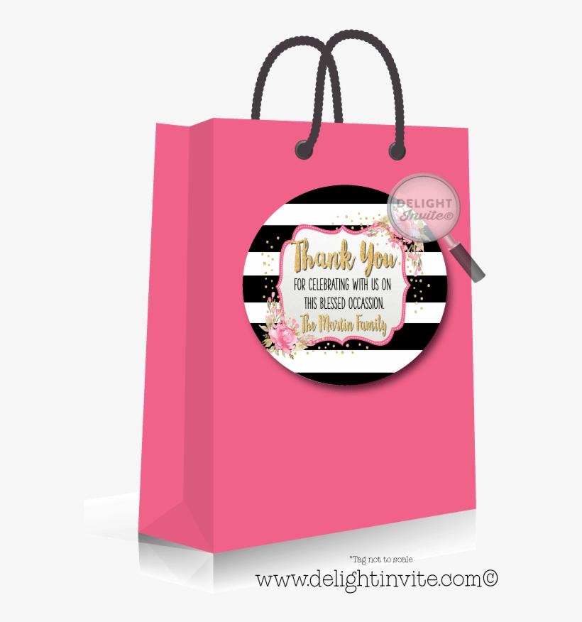 Shabby Chic Vintage Baptism Party Sticker Tags - Birthday, transparent png download