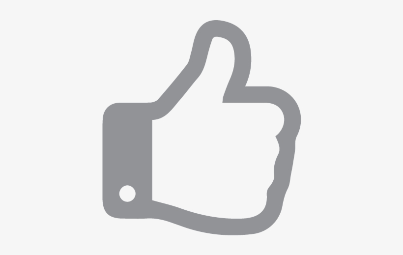 Redes Sociales Gris - Fa Thumbs O Up, transparent png download