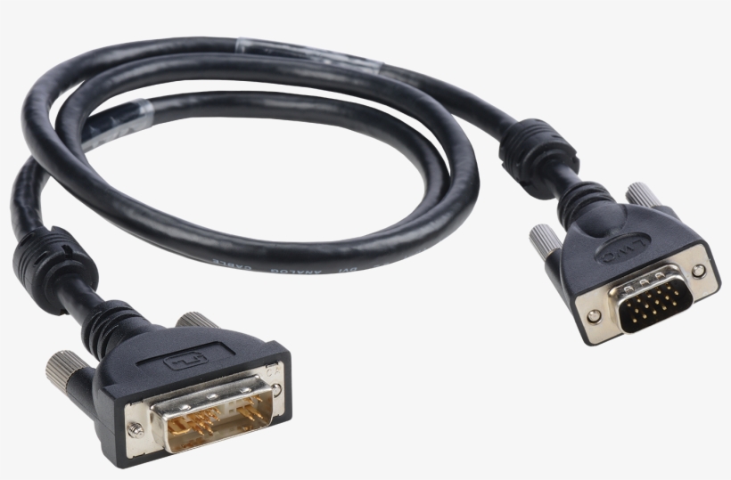 Liberty Premium Molded Dvi Analog To Vga Male Cable - Liberty Av - E-dvi/a-vgam-3 - 3' Liberty Premium Molded, transparent png download