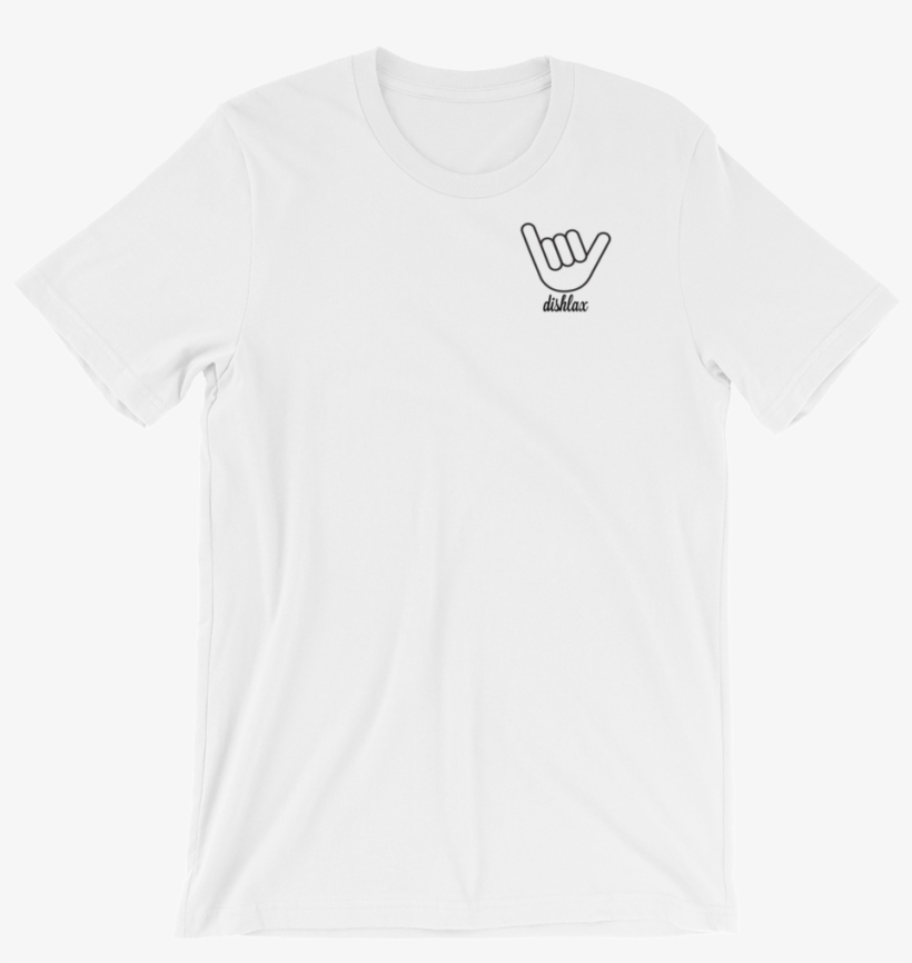 Hang Loose Lacrosse Tee White/black - Tee Shirt Nique Sa Mere, transparent png download