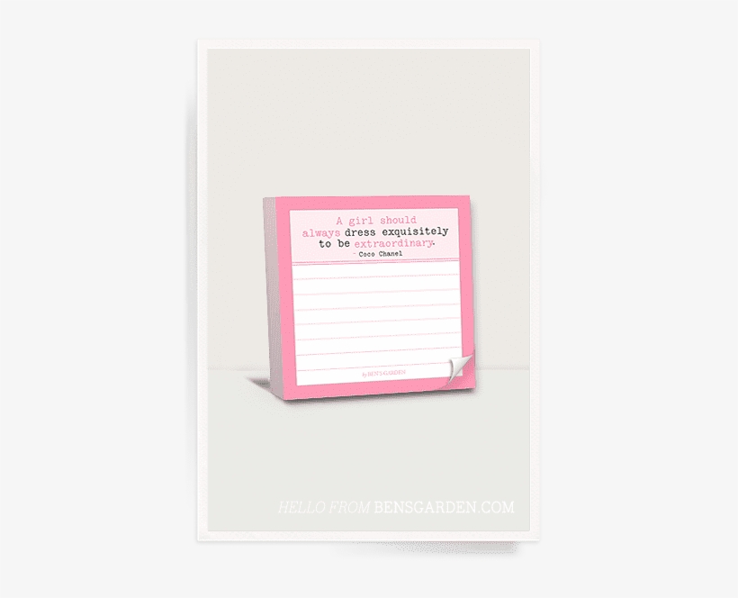 Ben's Garden A Girl Should Dress Scribble It Stickies - Ben's Garden, transparent png download