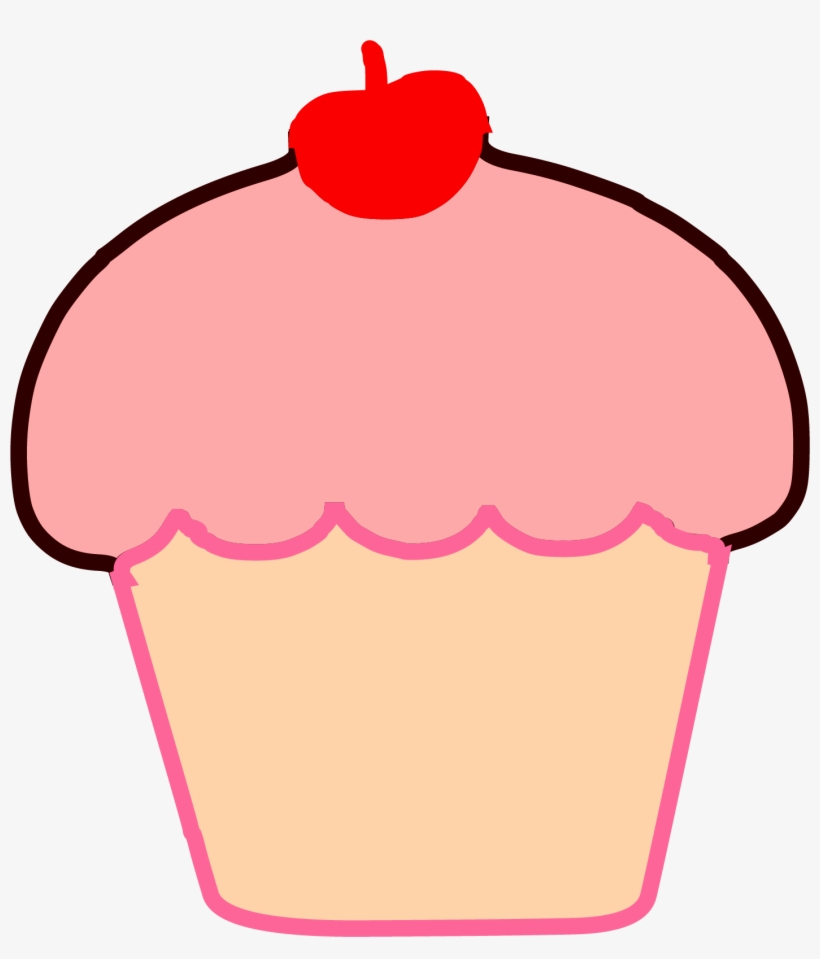 Brown Cupcake Cherry Clipart Png - Openclipart, transparent png download