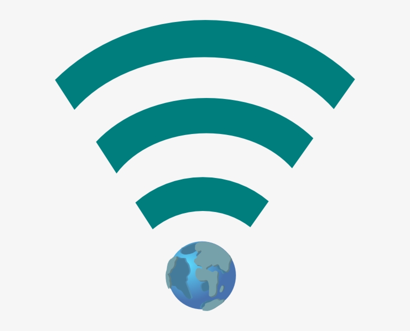 How To Set Use Green Wifi Link With Earth Icon Png - Broadcast Signal, transparent png download