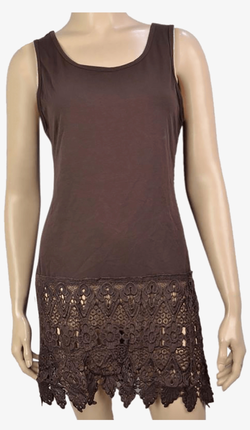 <div>sleeveless Dress Extender W/lace Trim, transparent png download