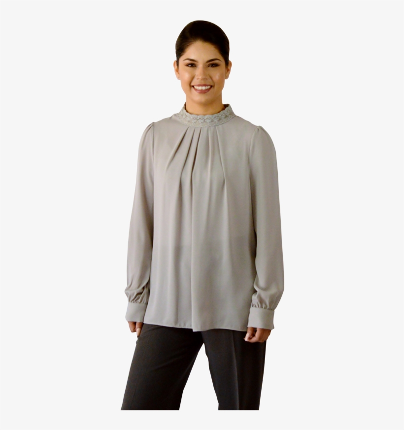 Lace Neck Blouse By Verigo Paris - Body Ginnastica Ritmica, transparent png download