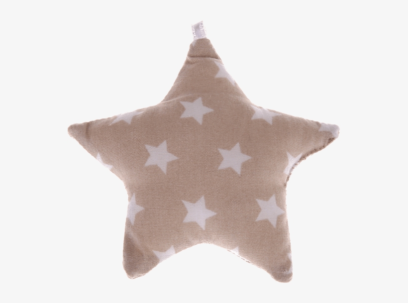 Estrella De Tela Crema Estrellitas Ampliar Imagen - Textile, transparent png download