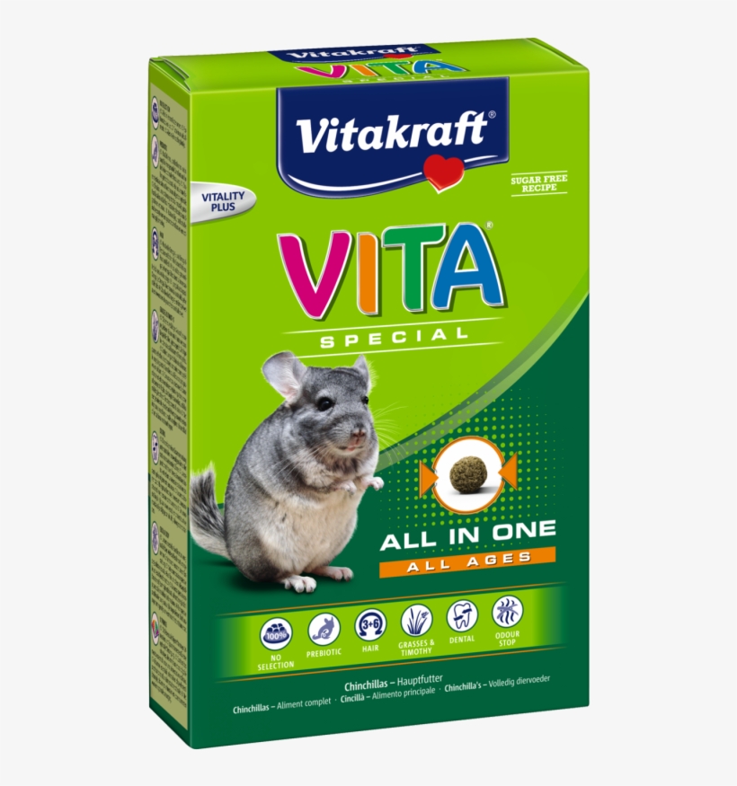 Vita Special All Ages Chinchillas By Vitakraft 600 - Vitakraft Vitaspecial Regular Chinchilla 600gr. 600, transparent png download