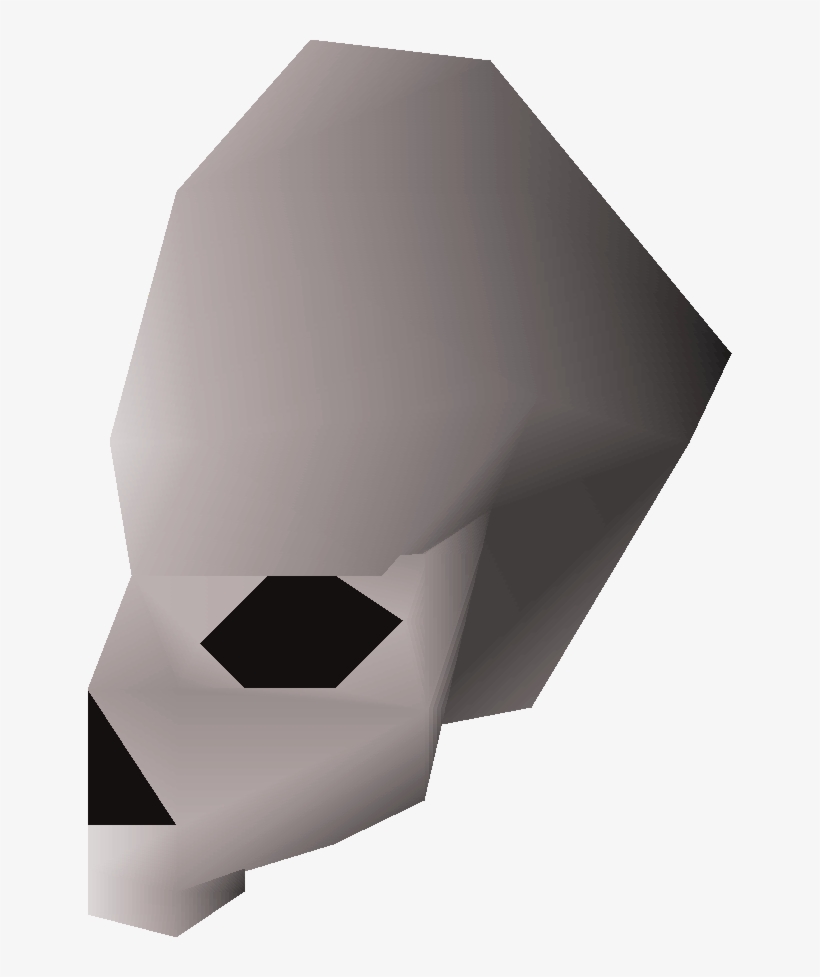 Right Skull Half Detail - Origami Paper, transparent png download