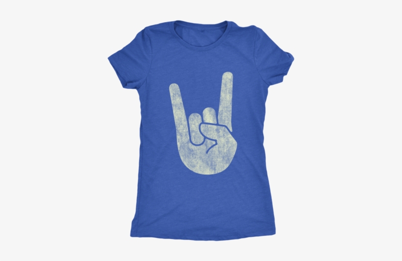 Rock On Horns Hand Symbol - Shirt, transparent png download