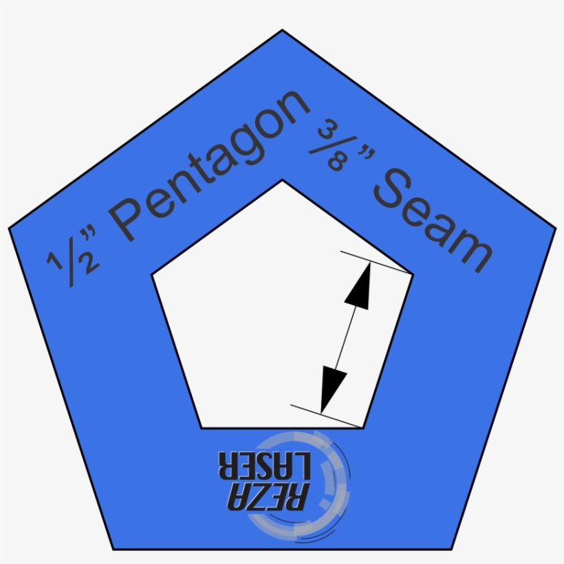 Pentagon ½” Inch Acrylic Template I Spy With ⅜” Seam - Ecovacs Robotics, transparent png download