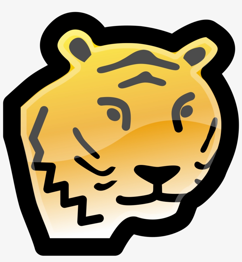 Open - Simple Drawing Of Tiger, transparent png download