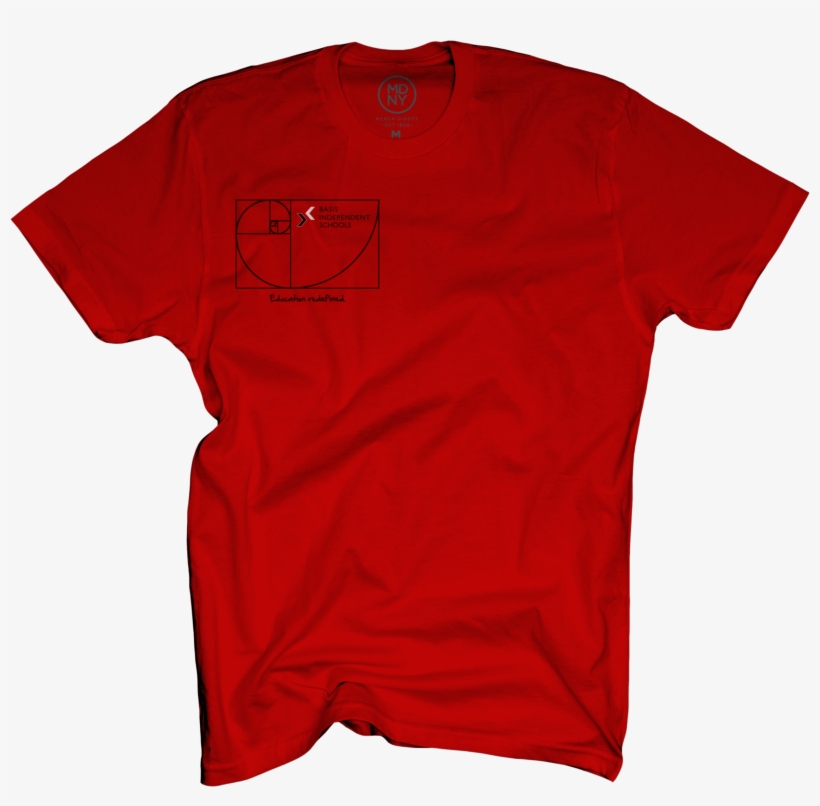 Golden Ratio Adult Unisex T, Apple Red $25 - T-shirt, transparent png download