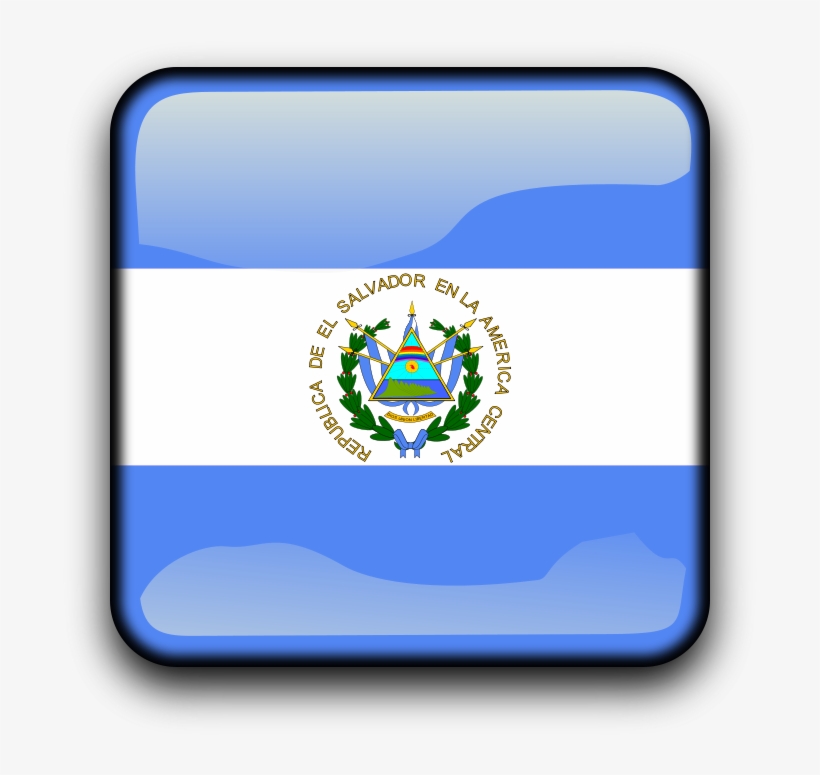 This Free Clipart Png Design Of Flag Of El Salvador - Salvador Flag, transparent png download