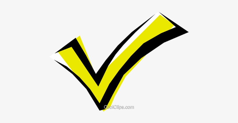Checkmark Royalty Free Vector Clip Art Illustration - Illustration, transparent png download