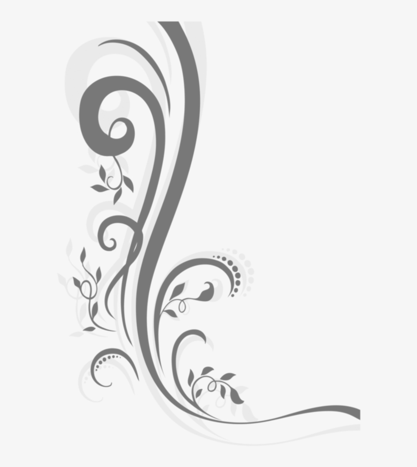 More Artists Like Black White Floral Divider By Toxicestea - Fancy Paint Line Png, transparent png download