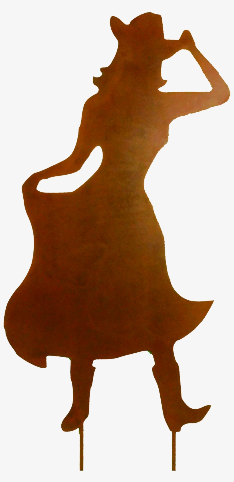 Cowpoke-cowgirl Larger Image - Life Size Silhouettes, transparent png download