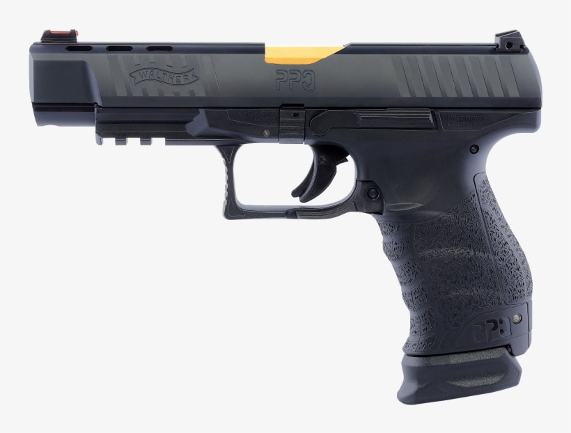 Walther Ppq M1 9mm 5" Barrel Fo Front Sight 2 Mags - Walther Ppq M1, transparent png download
