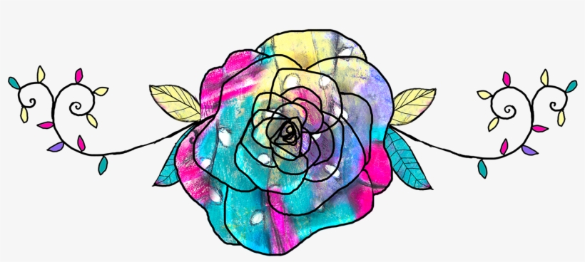 Rosedivider-tendingto - Rainbow Rose, transparent png download