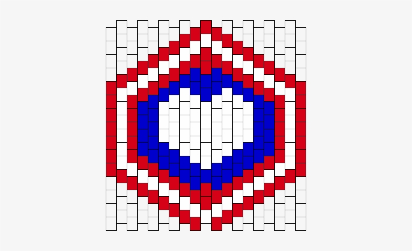 Heart Shaped Captain America Shield Kandi Mask - Kandi Mask Patterns, transparent png download