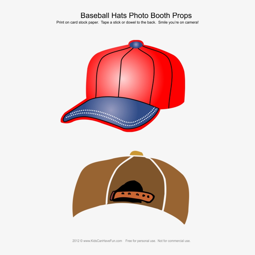 printable baseball caps