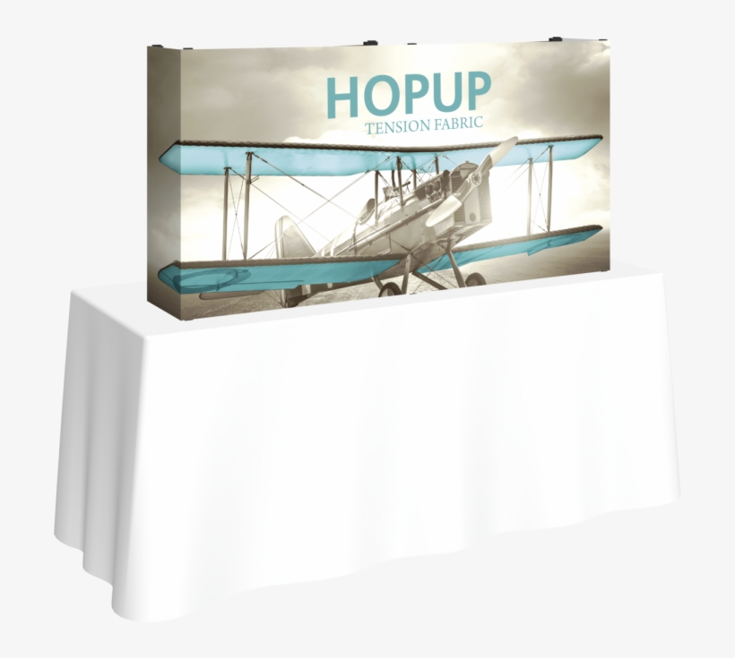 Hopup 5ft Straight Tabletop Tension Fabric Display - 10ft Hop Up Back Wall Display (4x3), transparent png download