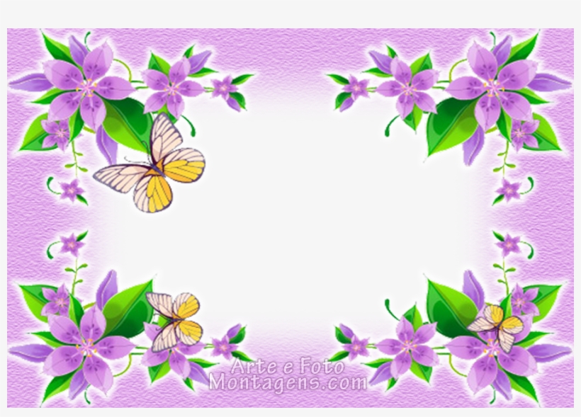 Molduras - - Floral Flower Wall Mural 26, transparent png download