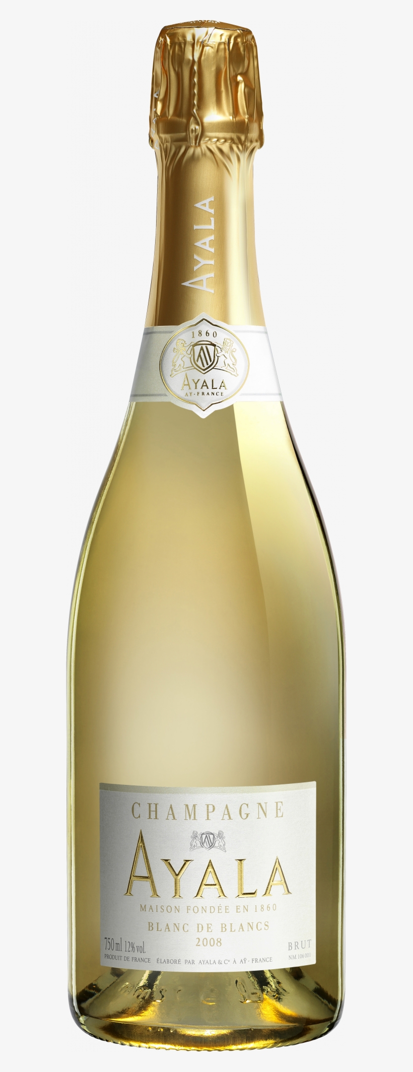 Champagne Ayala - Ayala Blanc De Blancs 2008, transparent png download
