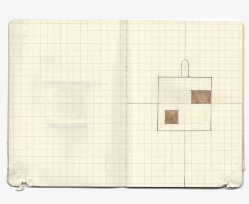 Scan Of Sketchbook With Orthographic Silhouette Chewed - New York City, transparent png download