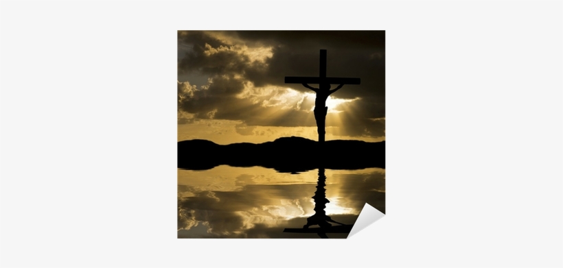 Jesus Christ Crucifixion On Good Friday Silhouette - Les Sacrements: La Croisée Des Chemins De Dieu Et Des, transparent png download
