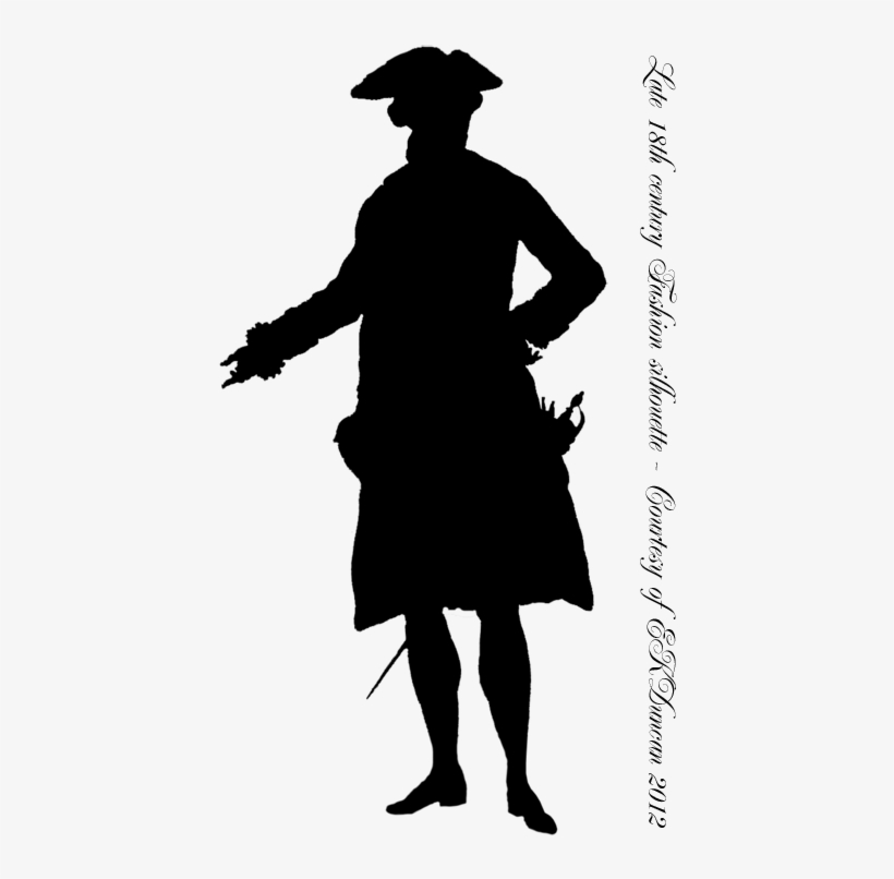 Fashion Silhouette Png Download - 18th Century Man Silhouette, transparent png download