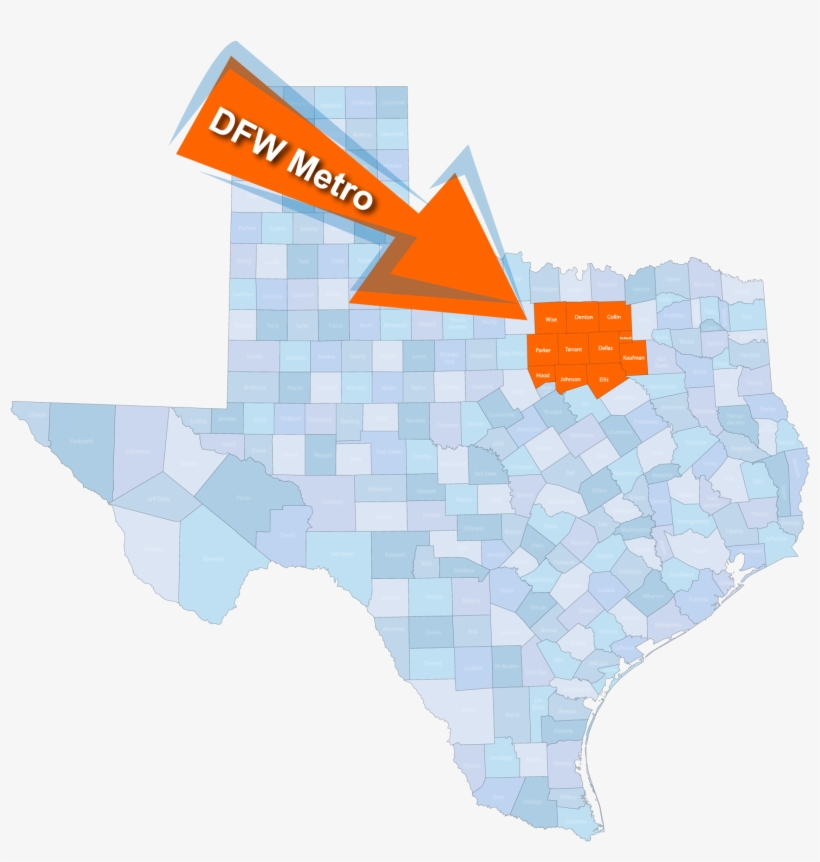 Texas Map - Texas, transparent png download