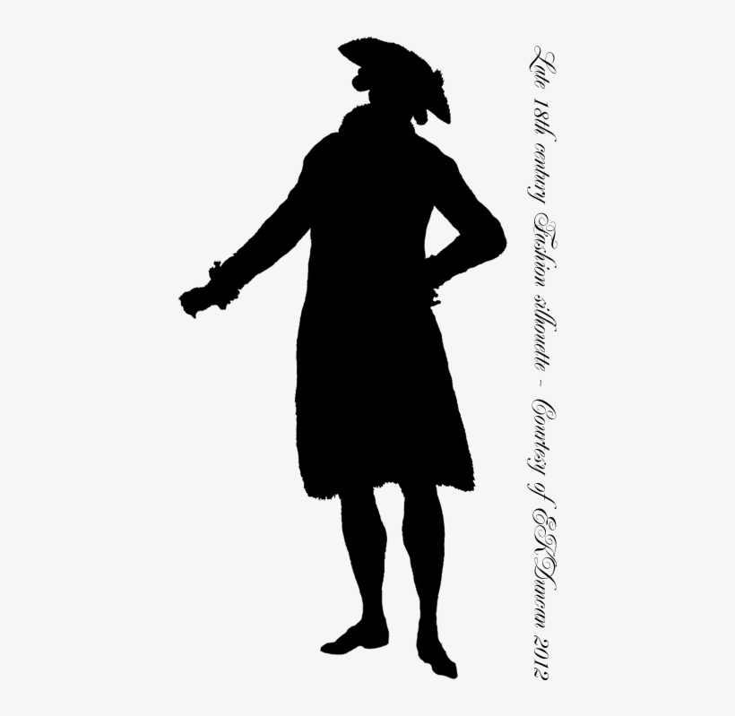 Fashion Silhouette Png Download - 18th Century Man Silhouette, transparent png download