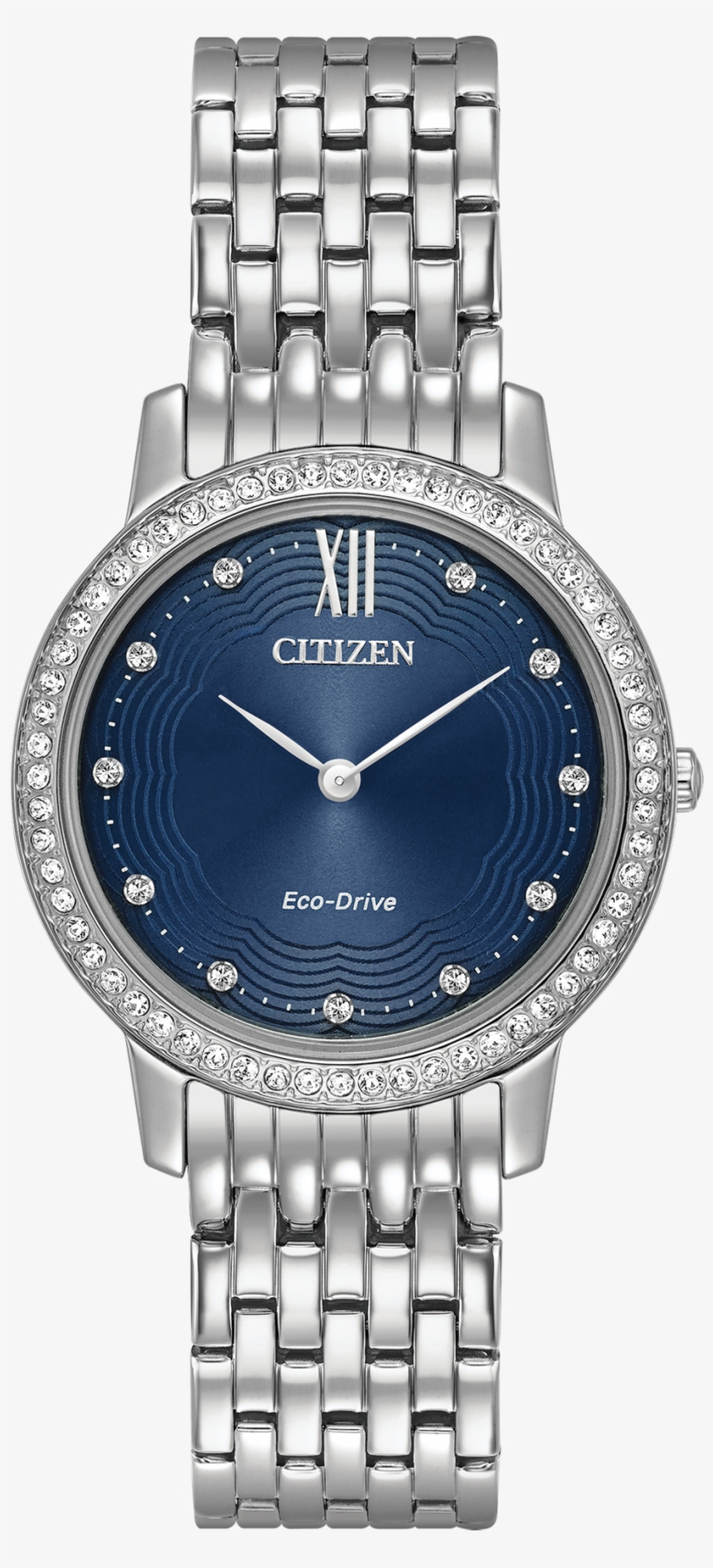 Silhouette Crystal - Citizen Eco Drive Crystal Ladies Watch, transparent png download